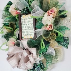Irish Blessing Wreath for Saint Patrick's Day